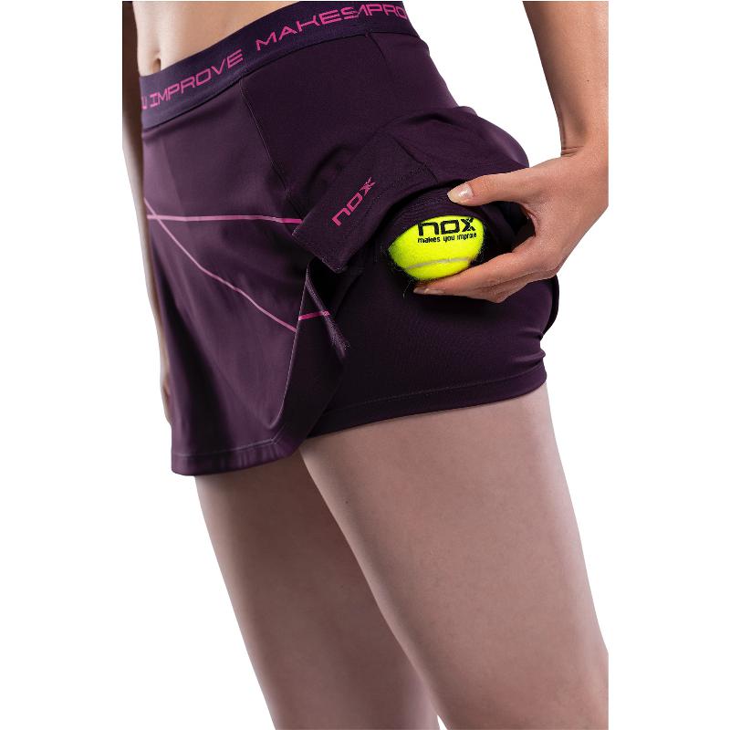 Falda Nox Pro Morado Oscuro