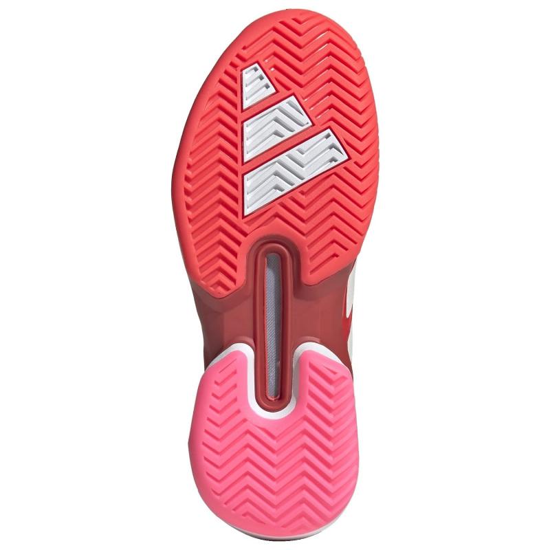 Zapatillas de Pádel de Pádel Adidas Adizero Ubersonic 5 Rojo Blanco Rosa Mujer