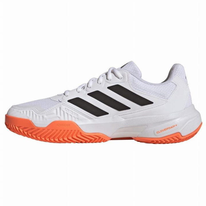 Zapatillas de Padel Adidas CourtJam Control 3 Clay Blanco Naranja Negro