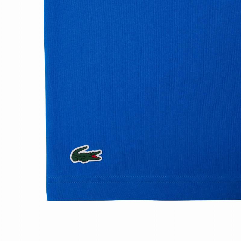 Pack Camiseta Lacoste Novak Djokovic Azul y Gorra Marino