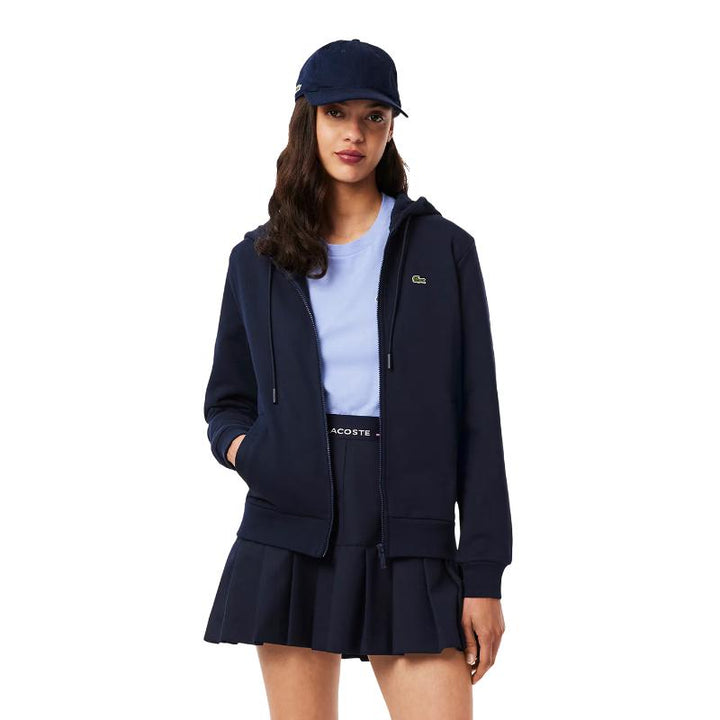 Giacca Lacoste Sport Cotone Blu Scuro Donna
