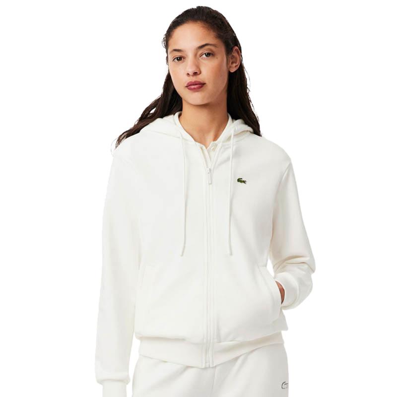 Lacoste Sport Women's White Cotton Jacket