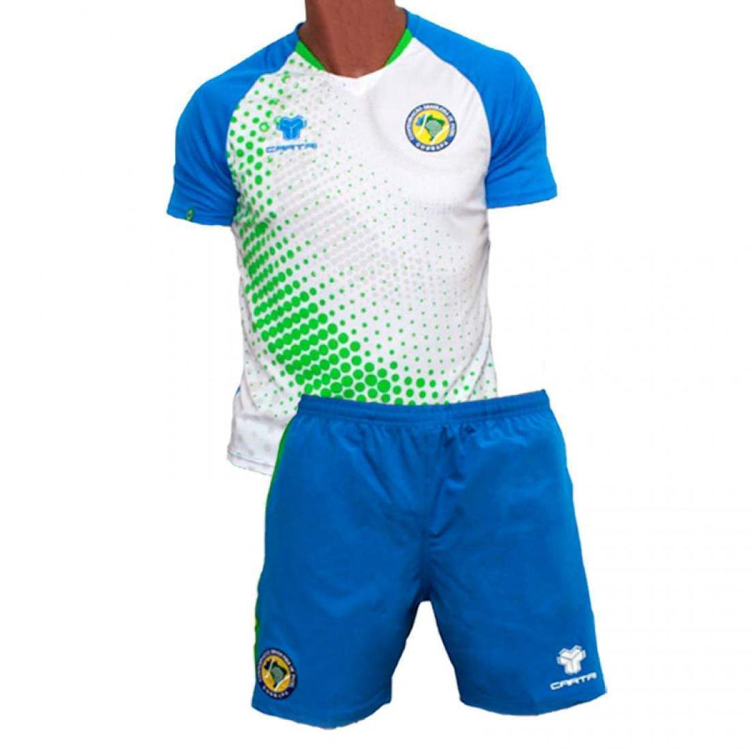 Conjunto Cartri Brasil Eitor Blanco Azul Junior | Cartri