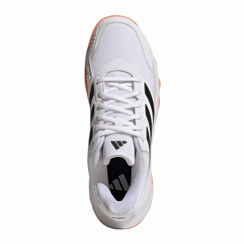 Zapatillas de Padel Adidas CourtJam Control 3 Clay Blanco Naranja Negro