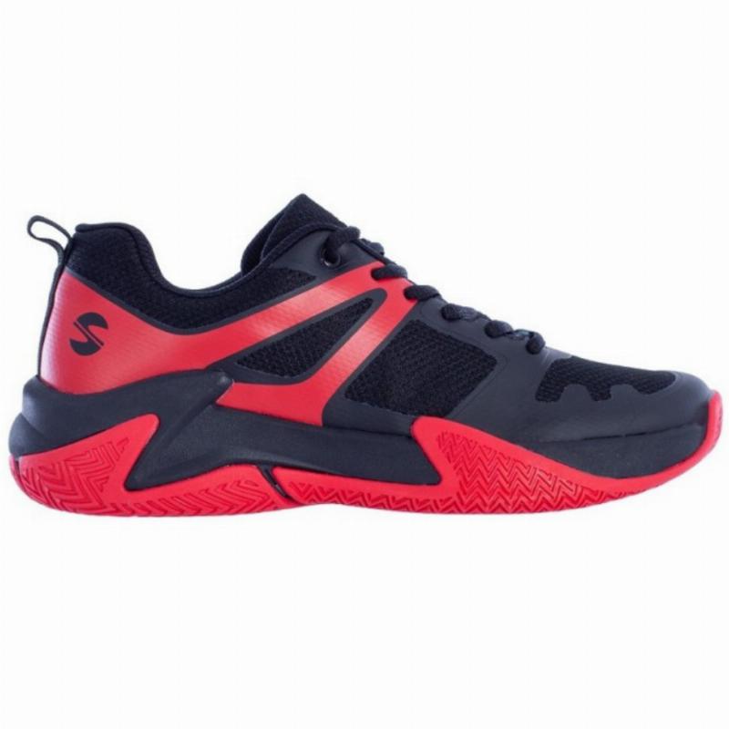 Zapatillas de Padel Softee Rotatory Negro Rojo