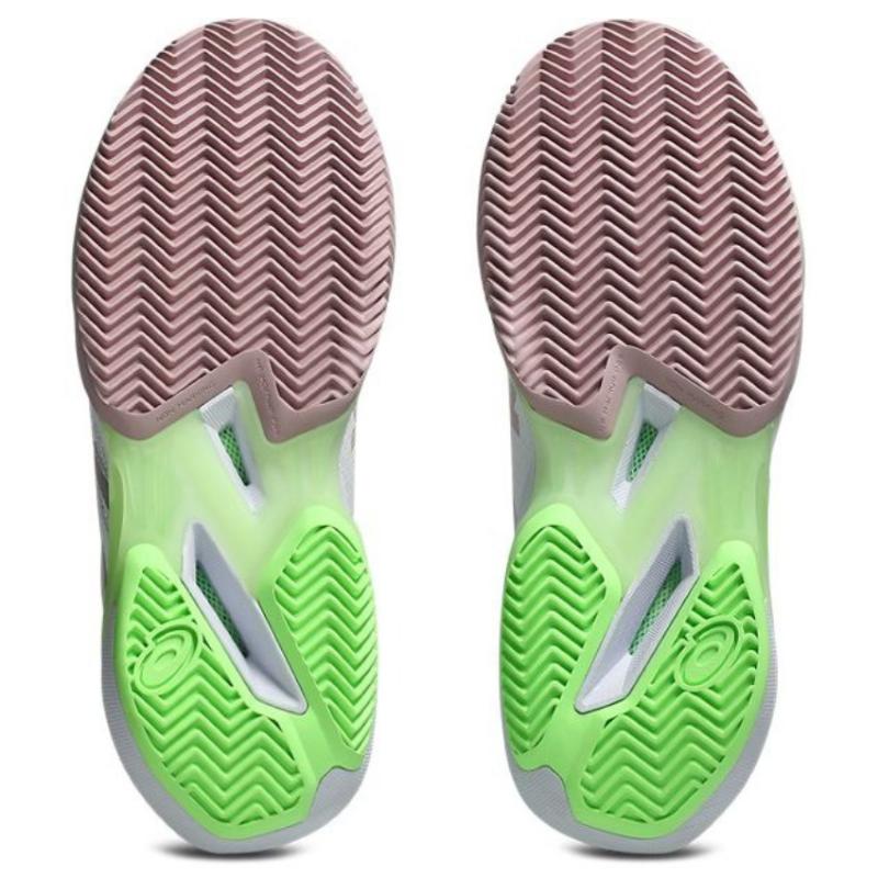 Zapatillas de Padel Asics Solution Speed FF 4 Clay Blanco Rosa Morganita Mujer