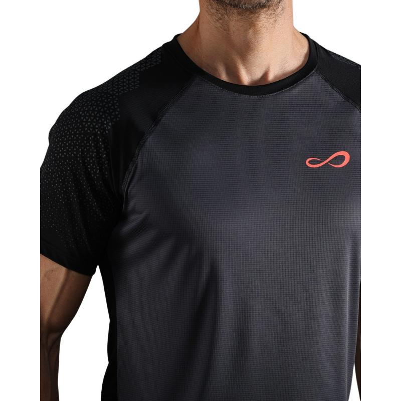 Camiseta Endless Feisty Hexagon Titanium Negro