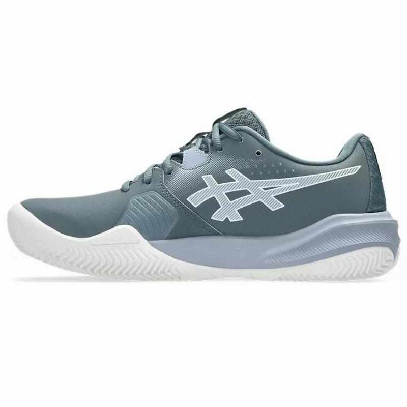 Zapatillas de Padel Asics Gel Challenger 15 Clay Verde Acero Gris