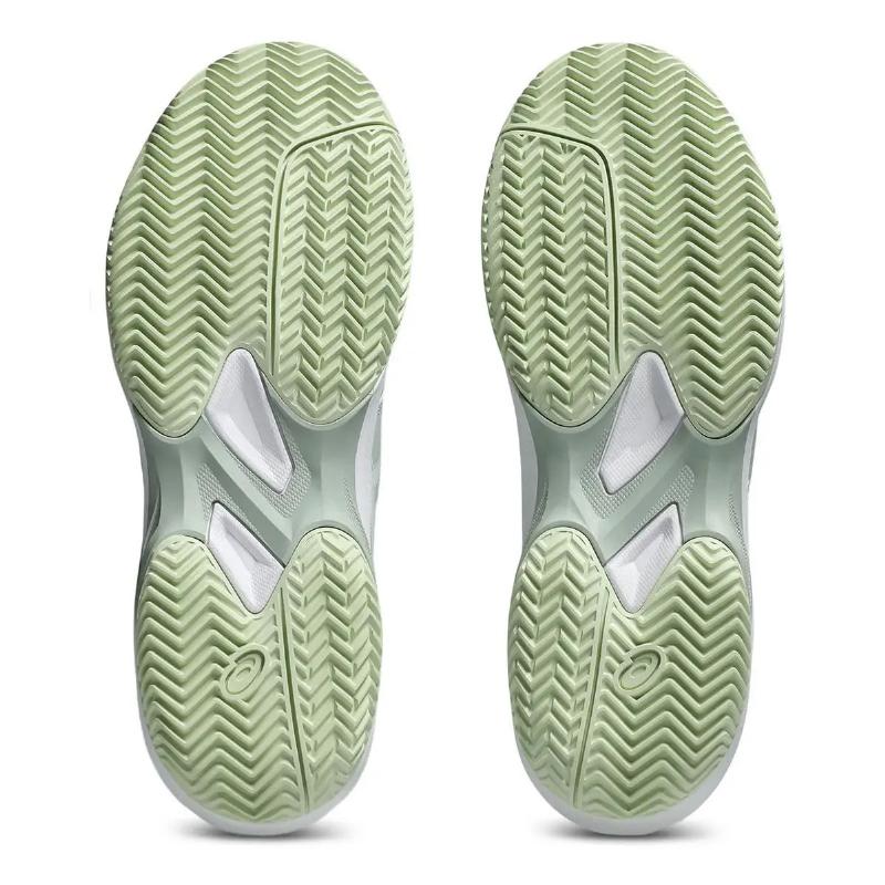 Zapatillas de Padel Asics Game FF Clay Verde Liquen Blanco Mujer