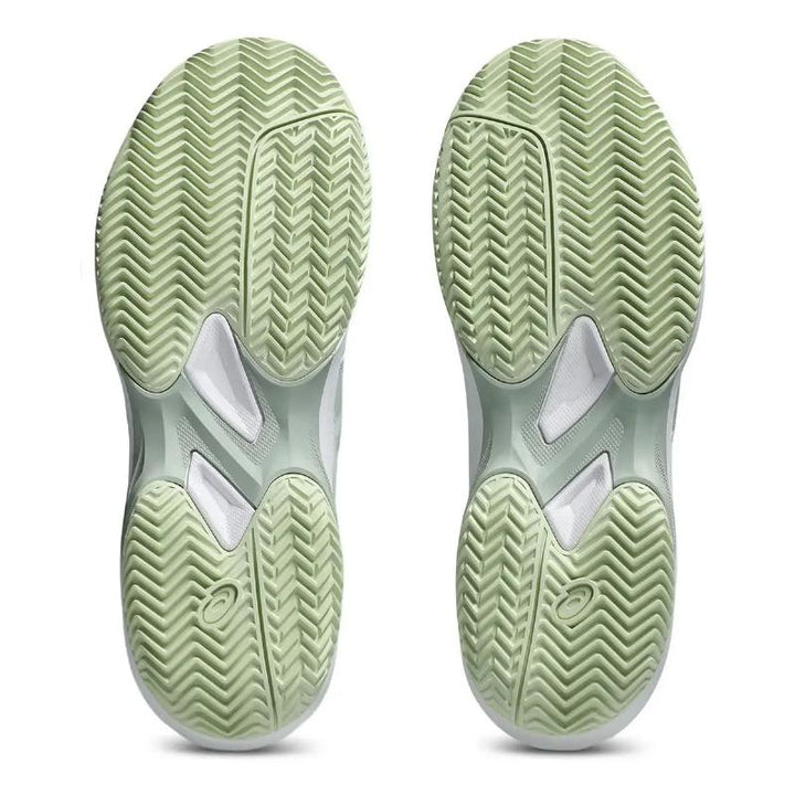 Zapatillas de Padel Asics Game FF Clay Verde Liquen Blanco Mujer