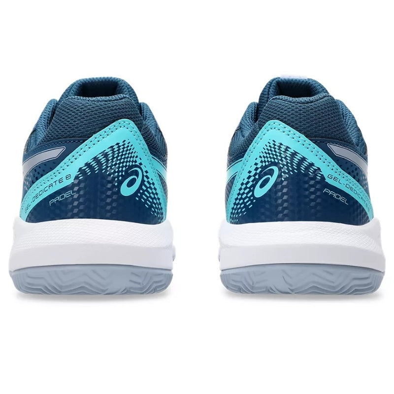 Zapatillas de Padel Asics Gel Dedicate 8 Padel GS Azul Mako Gris Junior