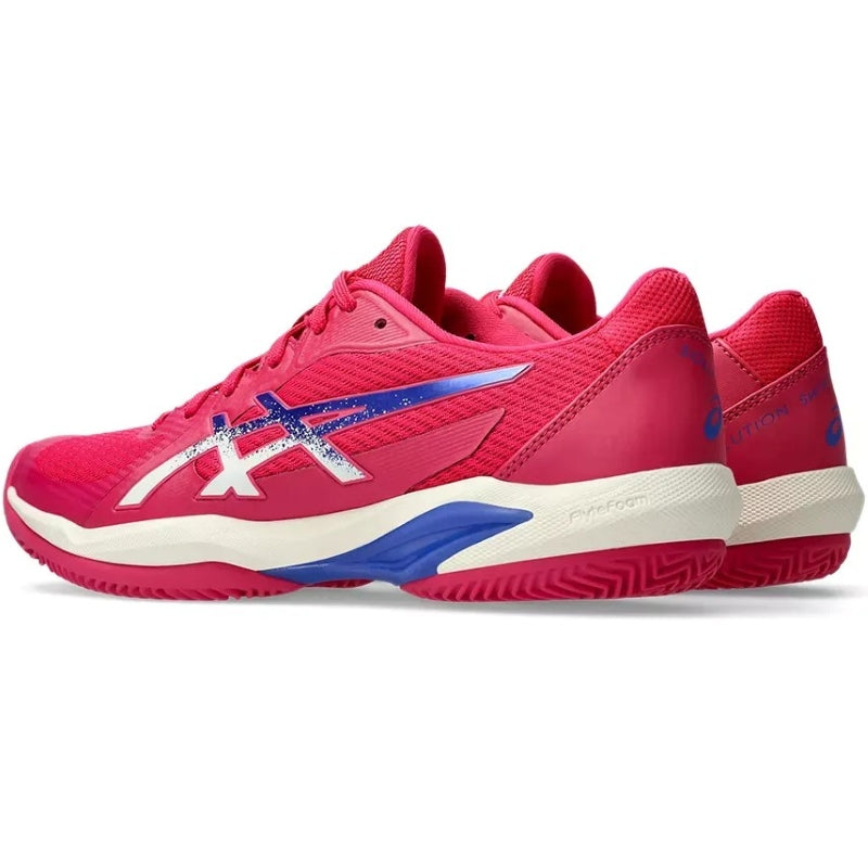Zapatillas de Pádel de Pádel Asics Solution Swift FF 2 Clay Rosa Azul Cobalto Mujer