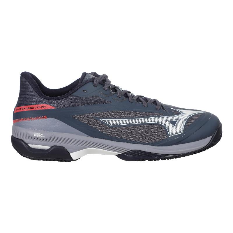 Zapatillas de Pádel de Pádel Mizuno Wave Exceed Court Clay Gris Blanco