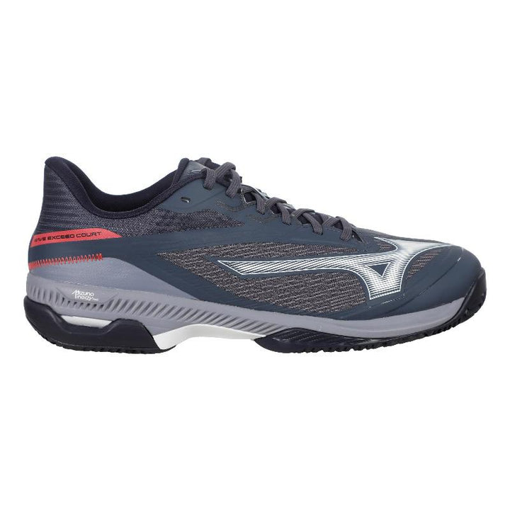 Zapatillas de Pádel de Pádel Mizuno Wave Exceed Court Clay Gris Blanco