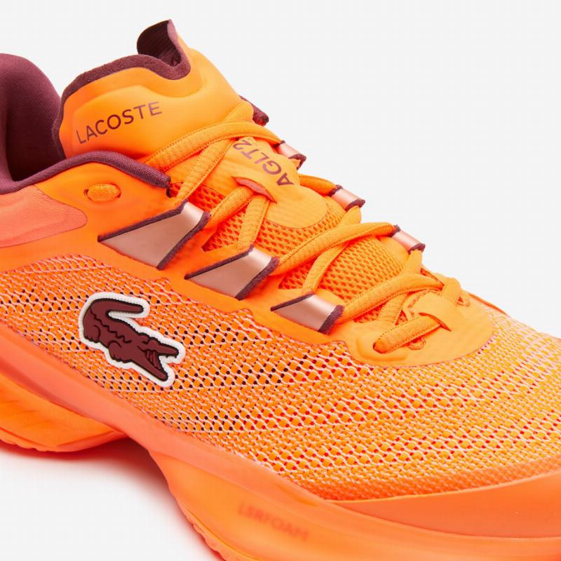 Zapatillas de Pádel de Pádel Lacoste AG-LT23 Ultra 1231 Naranja Mujer