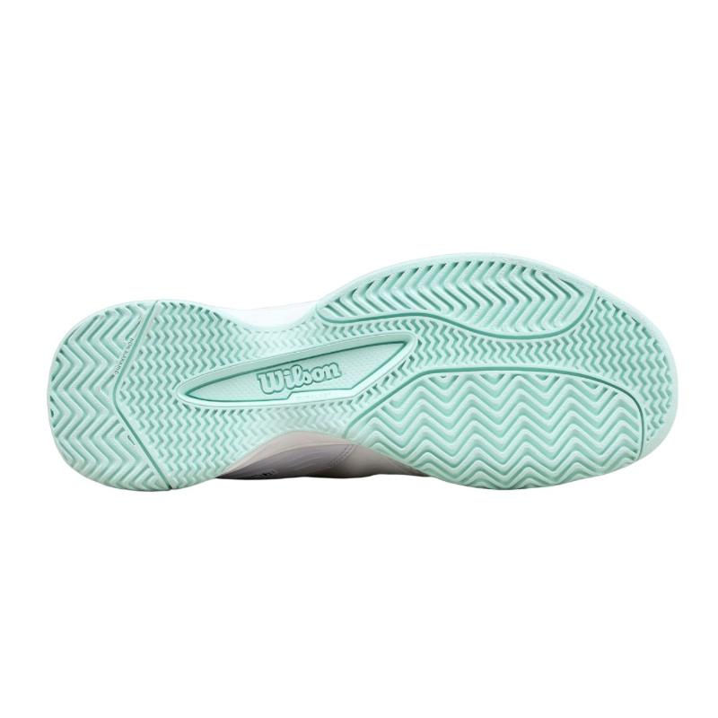 Zapatillas de Padel Wilson Rush Pro L Blanco Aguamarina Junior
