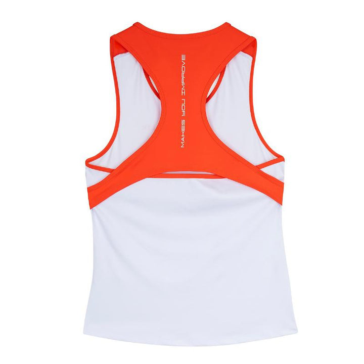 Camiseta Nox Team Blanco Rojo Mujer