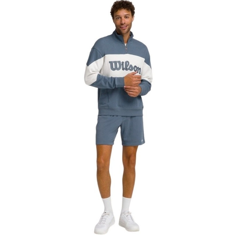 Sudadera Wilson Parkside Half Zip Gris Azulado