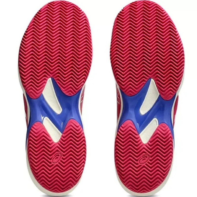 Zapatillas de Pádel de Pádel Asics Solution Swift FF 2 Clay Rosa Azul Cobalto Mujer