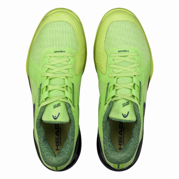 Zapatillas de Padel Head Sprint Pro 4.0 Clay Lima Azul Marino