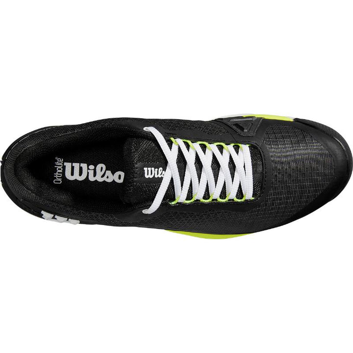 Zapatillas de Pádel de Pádel Wilson Rush Pro 4.0 Clay Negro Blanco Amarillo