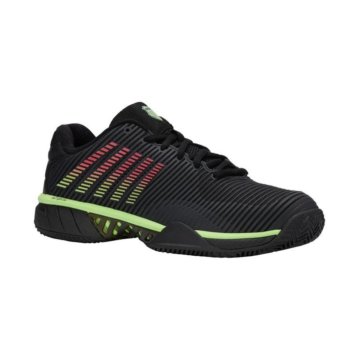 Zapatillas de Padel Kswiss Hypercourt Express 2 HB Clay Negro Verde Neon