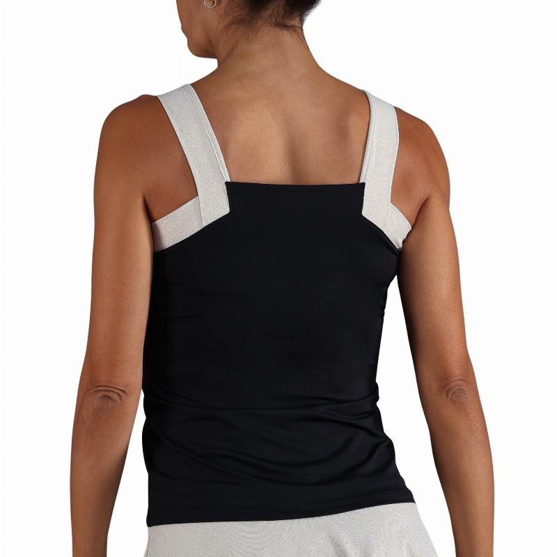 Camiseta Endless Breeze Negro Dorado