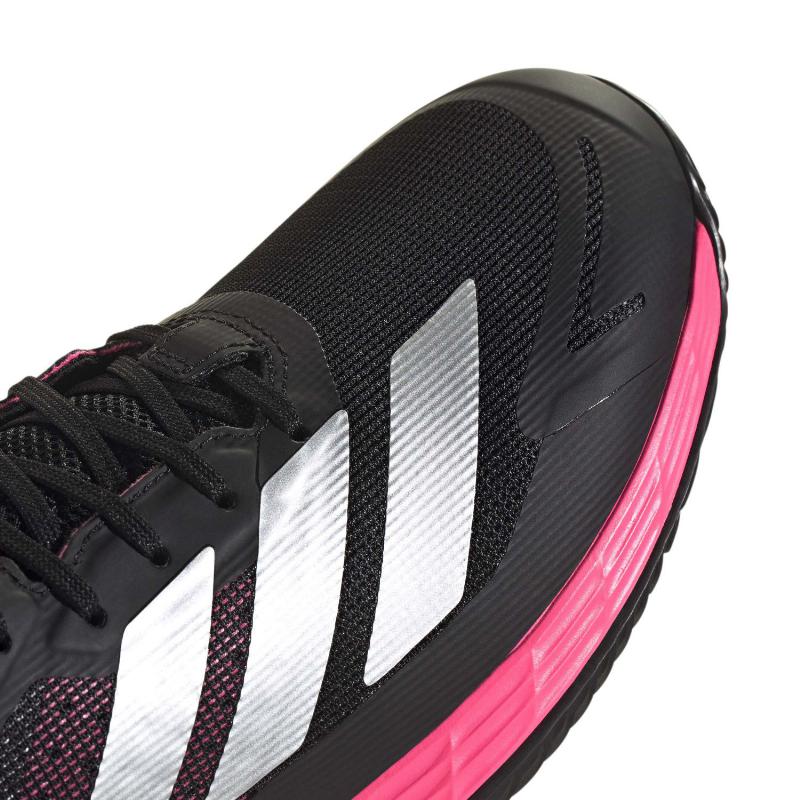 Zapatillas de Pádel de Pádel Adidas Defiant Speed 2 Negro Rosa Plata