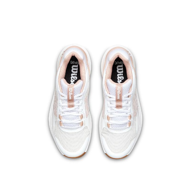 Zapatillas de Padel Wilson Hurakn Pro V2 Blanco Rosa Mujer