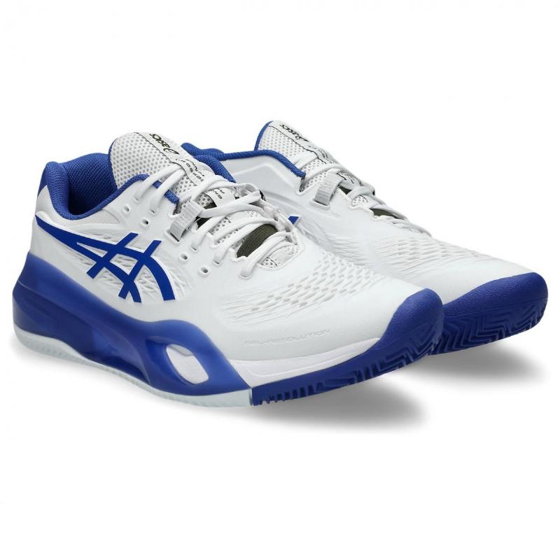 Zapatillas de Padel Asics Gel Resolution X Clay Blanco Azul Cobalto
