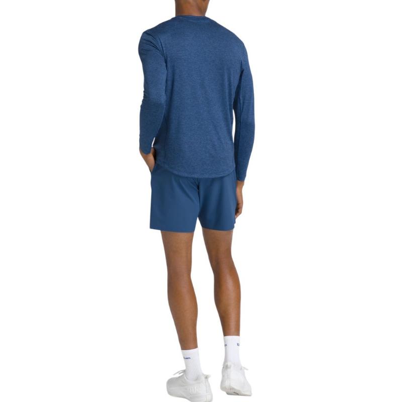 Camiseta Manga Larga Wilson Everyday Performance Azul Court
