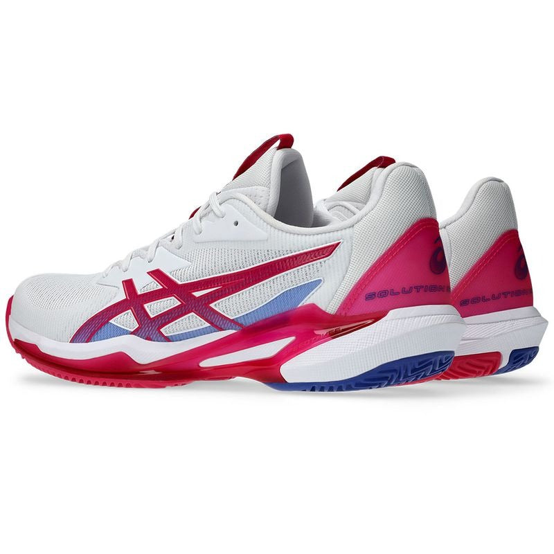 Zapatillas de Padel Asics Solution Speed FF 3 Clay Blanco Rosa Brillante Mujer
