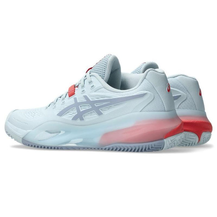 Zapatillas de Padel Asics Gel Resolution X Clay Azul Cielo Gris Mujer