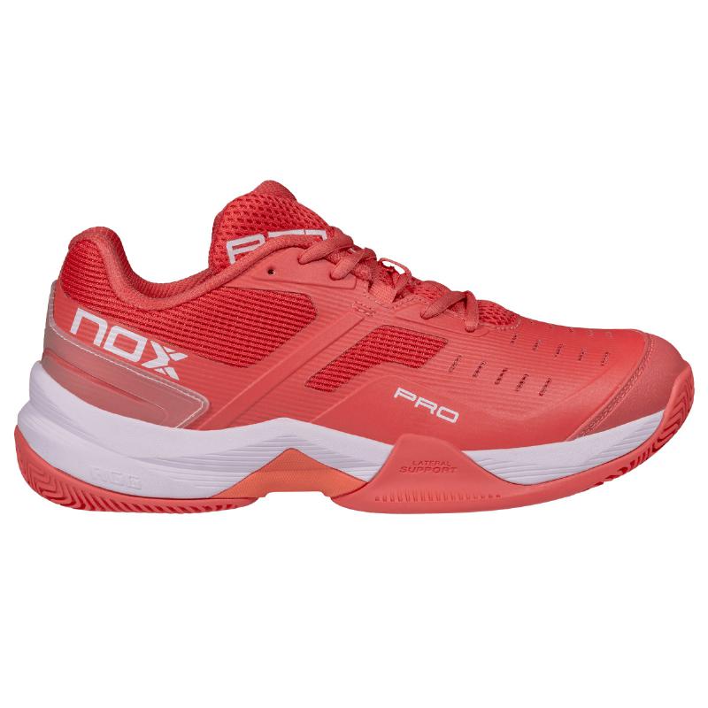Zapatillas de Padel Nox AT10 Pro Coral Blanco Mujer