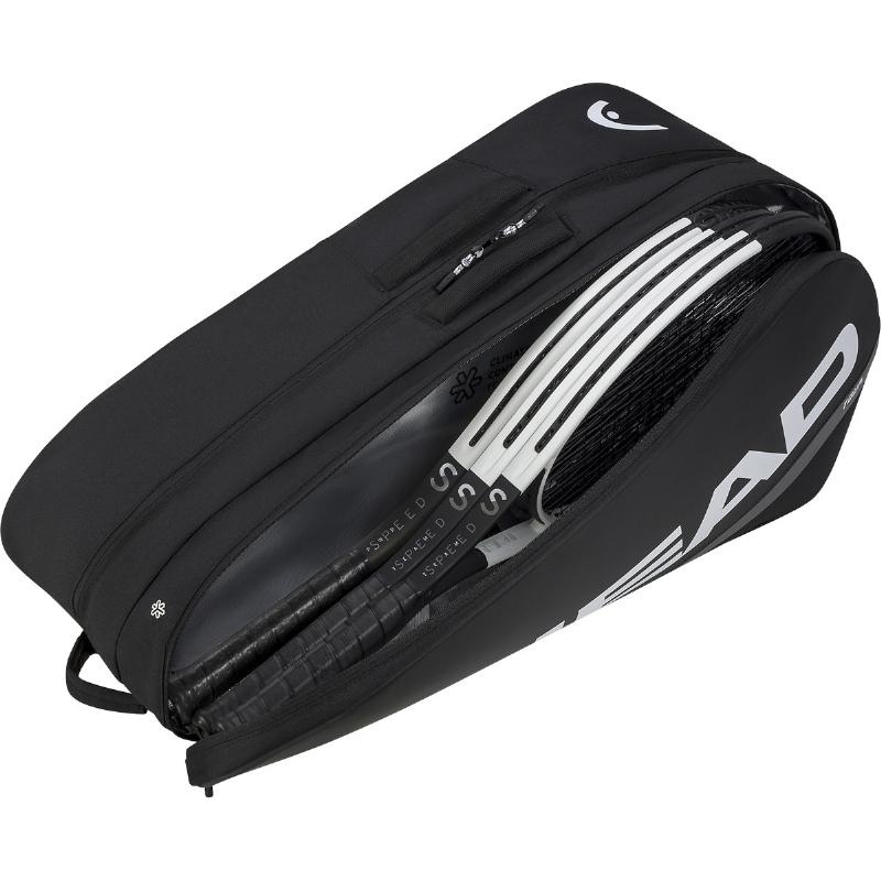 Raquetero Head Tour L Negro Blanco