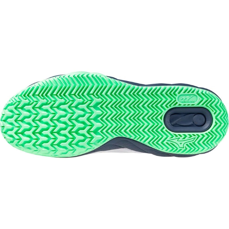 Zapatillas de Pádel de Pádel Mizuno Wave Enforce Court Clay Blanco Verde Azul