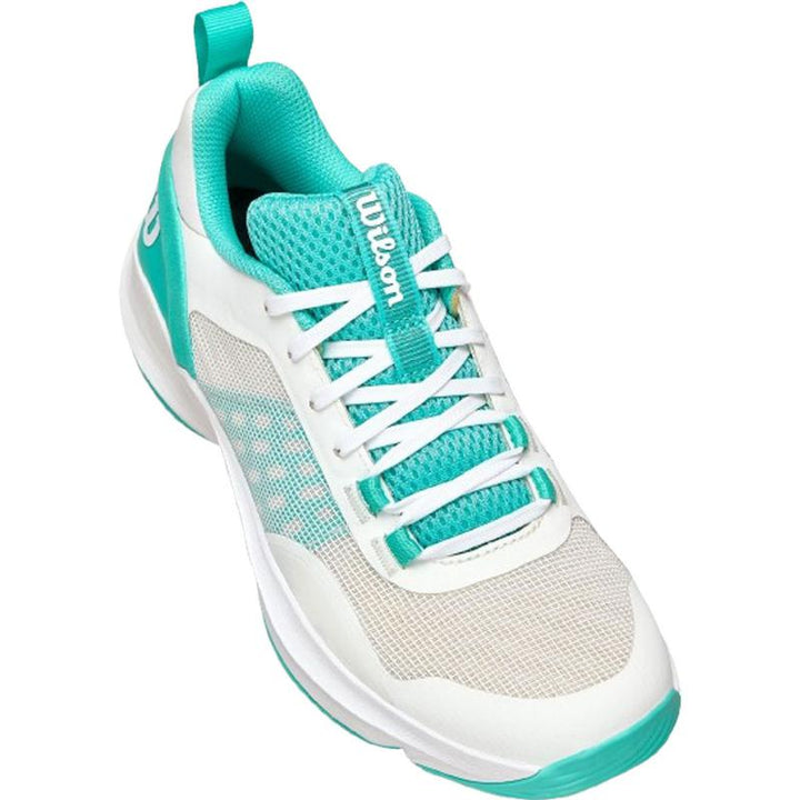 Zapatillas de Padel Wilson Hurakn Pro V2 Blanco Turquesa Mujer