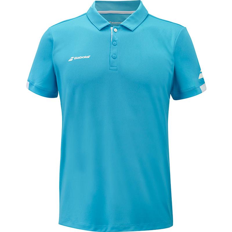 Polo Babolat Play Azul Cian