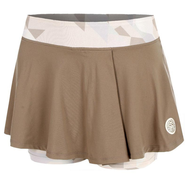 Falda Bidi Badu Paris Printed Wavy Marron Beige