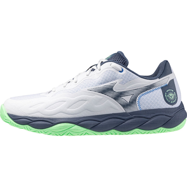 Zapatillas de Pádel de Pádel Mizuno Wave Enforce Court Clay Blanco Verde Azul