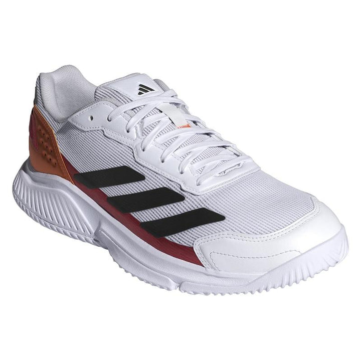 Zapatillas de Padel Adidas Courtquick Padel Blanco Rojo Cobre