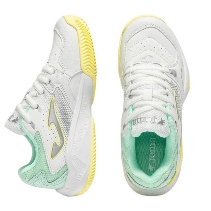 Zapatillas de Pádel de Pádel Joma Master 1000 2632 Blanco Turquesa Junior