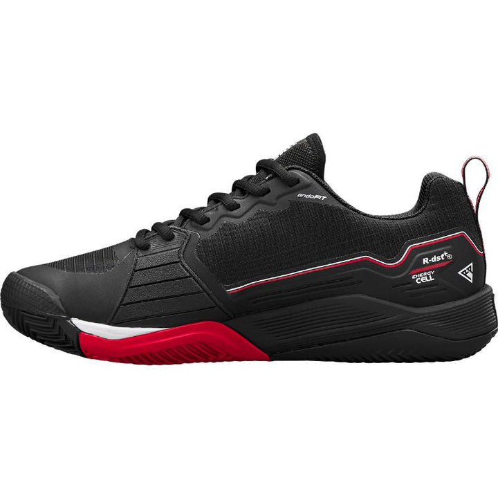 Zapatillas de Padel Wilson Rush Pro 4.5 Clay Negro Rojo Blanco
