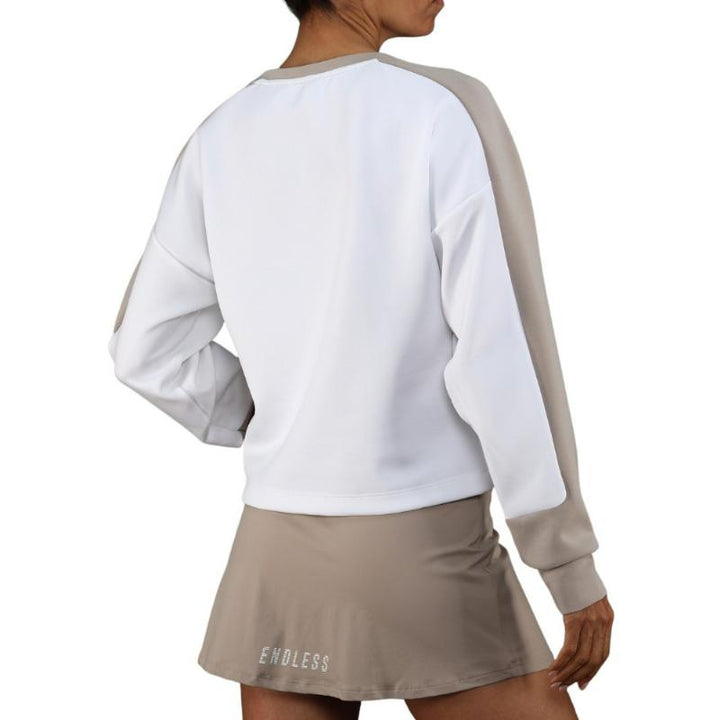 Sudadera Endless Halo Blanco Delave
