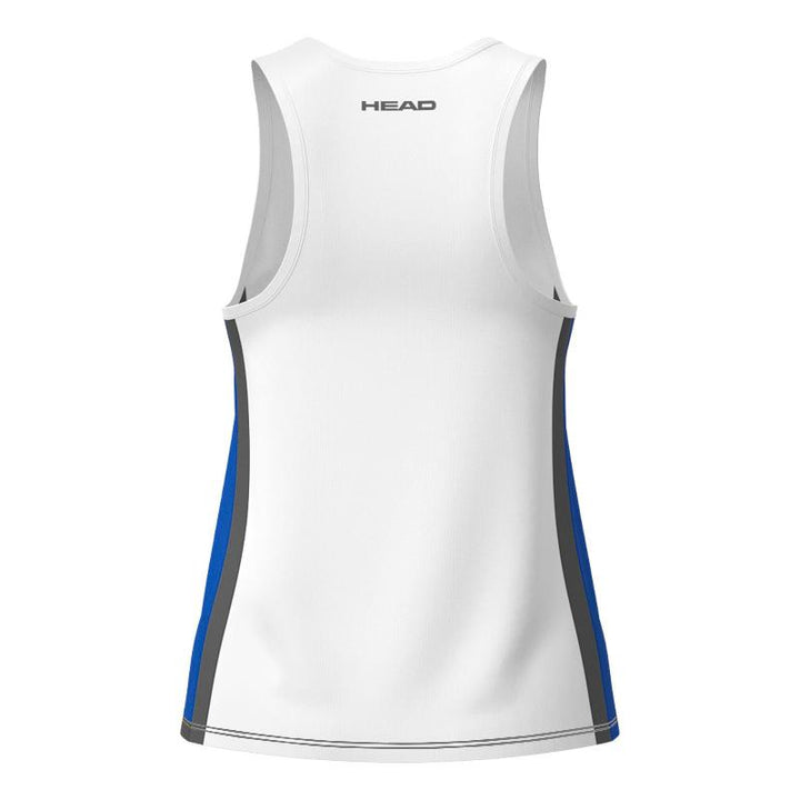 Camiseta Head Club 25 Blanco Azul Royal Junior