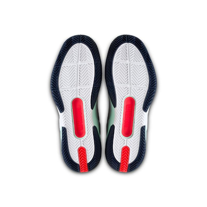 Zapatillas de Padel Wilson Rush Pro 5 Clay Blanco Aguamarina