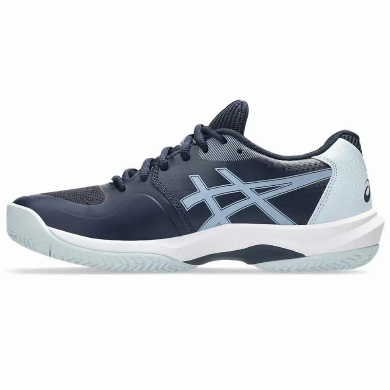Zapatillas de Padel Asics Game FF Clay Azul Medianoche Blanco Mujer