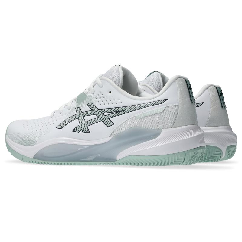 Zapatillas de Padel Asics Gel Challenger 15 Clay Blanco Verde Liquen