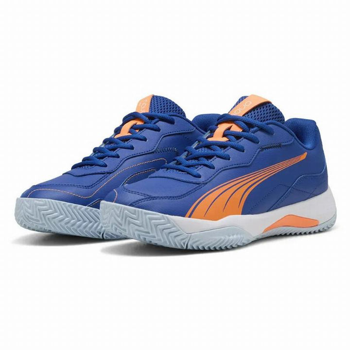 Zapatillas de Padel Puma Nova Smash Azul Naranja