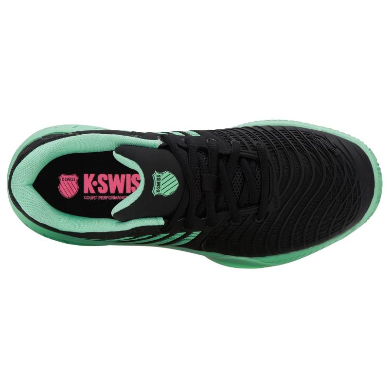 Zapatillas de Padel Kswiss Express Light 3 HB Clay Negro Menta Rosa Mujer